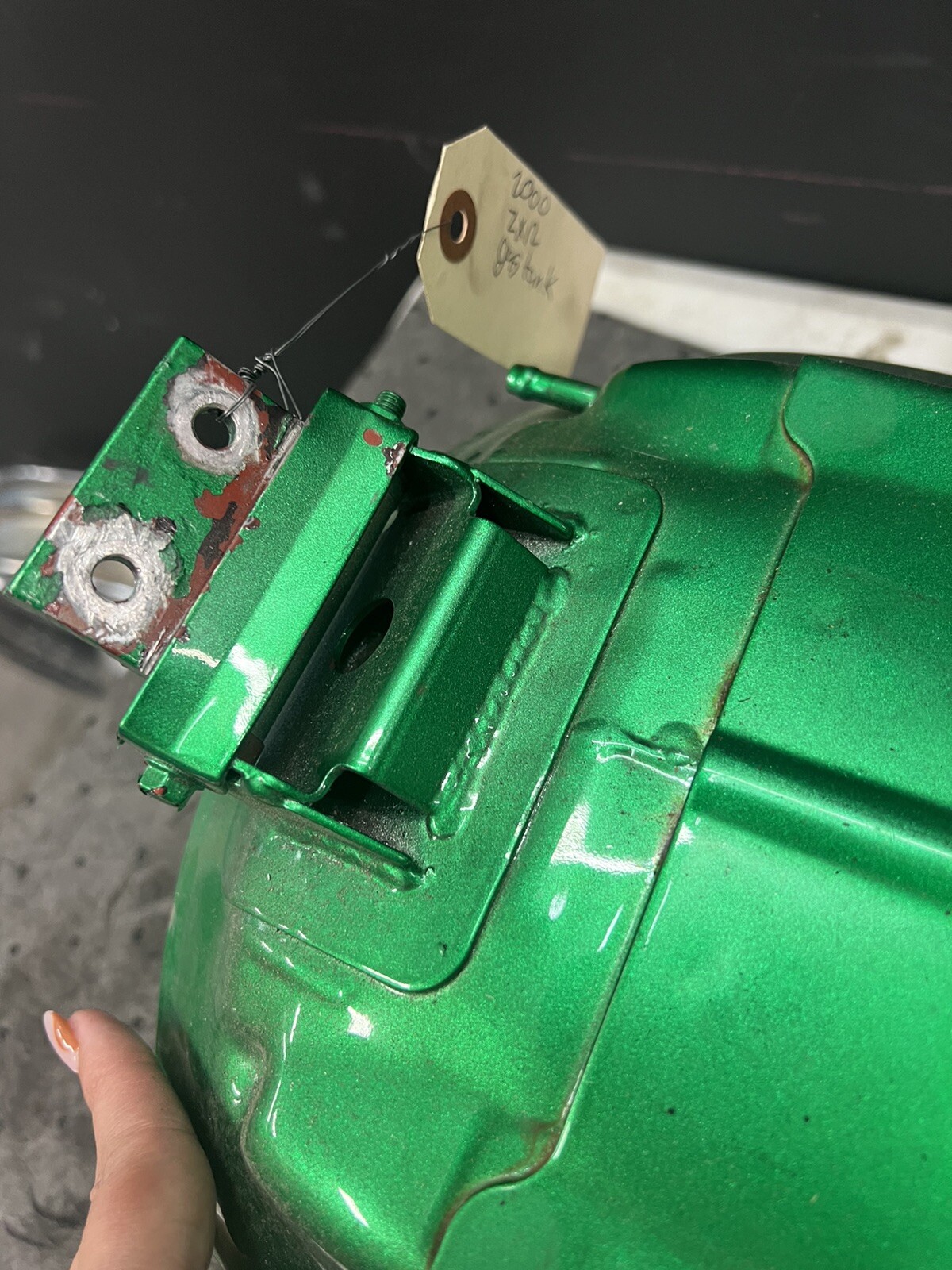 Kawasaki 2000 Zx12 ZX12R ZX1200 Ninja OEM Fuel Gas Tank Green eBay