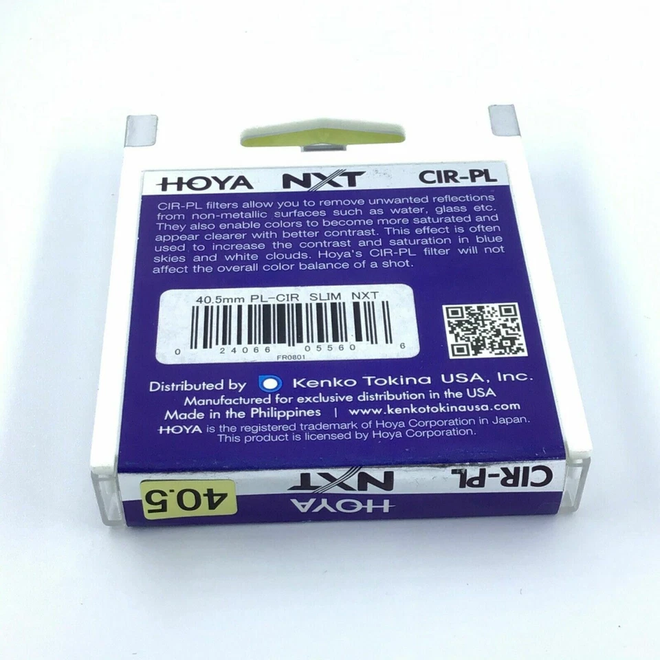 Hoya / NXT 40.5mm Circular Polarizer Camera Lens Filter / CIR-PL / Slim Frame - Image 3 of 4
