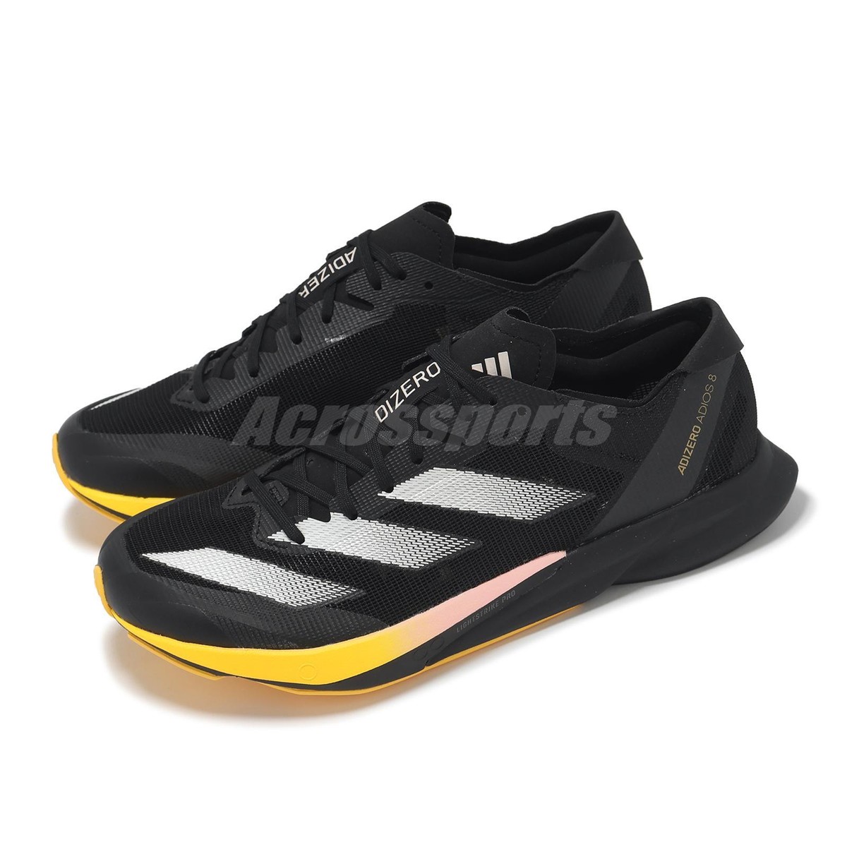 adidas Adizero Adios W Black Yellow Women Road Running Jogging