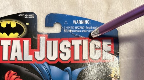 Vintage 1996 Batman Total Justice Aquaman Action Figure Blasting Hydro Spear New - Picture 4 of 10
