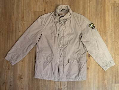 Strellson SWISS CROSS Herren Übergangsjacke Jacke Mantel Kurz Gr. 50 M Beige