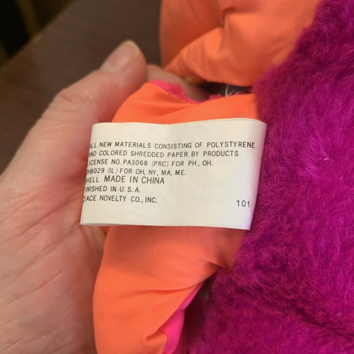 Vintage Ace Novelty Exotic Butterfly 12" plush stuffed animal, psychedelic vibes - Picture 12 of 13