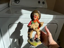 vintage chalkware statue singing cowboy similar to H S Anderson but unsigned