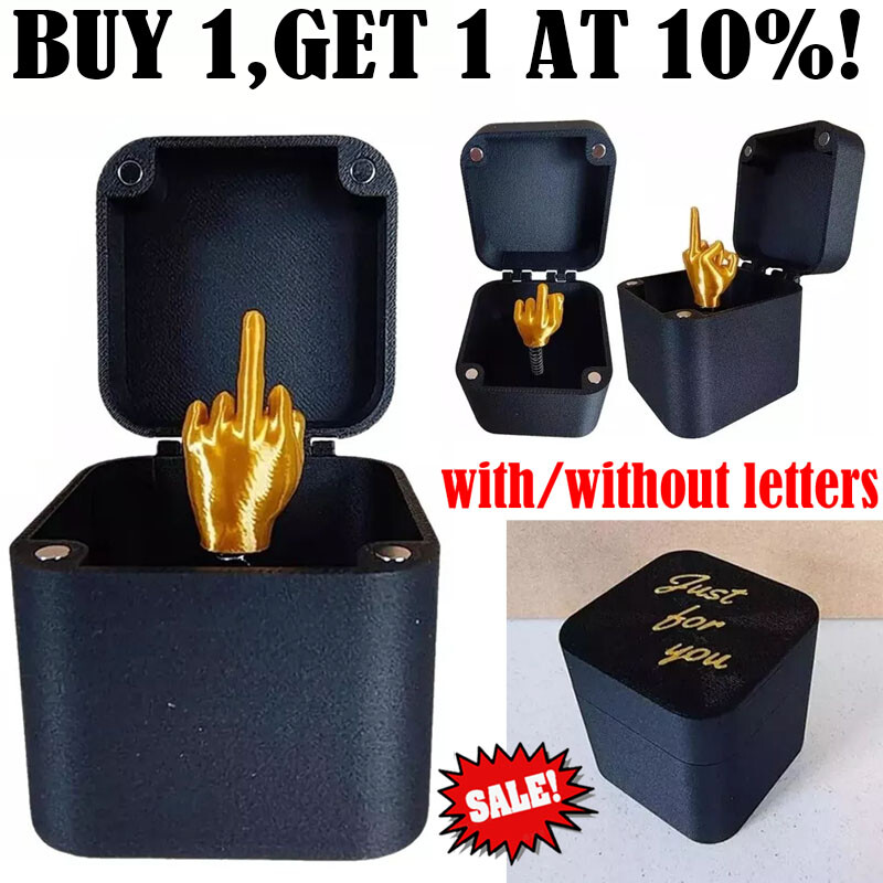 Middle Finger In A Box Funny Surprise Box Pop up Christmas Novelty Fun