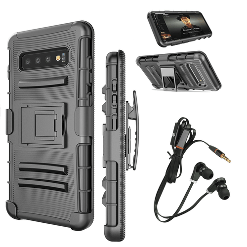Funda protectora de grado militar + auriculares para Galaxy S10 Plus - Imagen 2 de 12