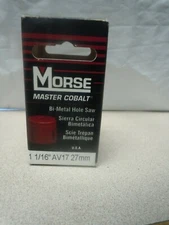 MK Morse AV17 Hole Saw Master Cobalt 1 1/16" Bi-Metal Boxed 27mm NIB