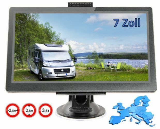 Navi mit Kartenupdate, Wohnmobil, Reisemobil, Camper, 7 Zoll, GPS, Europa, neu