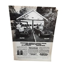 Subaru Vintage 1980 Magazine Print Ad Car Hatchback 4WD Cars