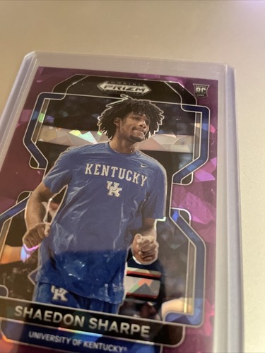 2022 Panini Prizm DP SHAEDON SHARPE RC Rookie PURPLE ICE PRIZM SP d 