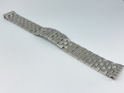 アクセサリー 80s VINTAGE Cartier Santos Bracelet 1980s Cartier Santos Gold/Steel Godron Bracelet Service Dial 2961