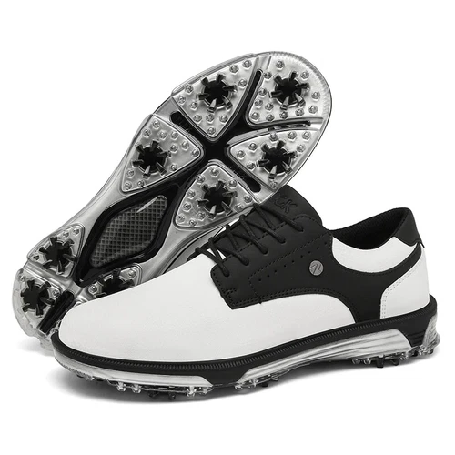 Herren Wasserdicht Golfschuhe Golf Sport Turnschuhe Outdoor Wandern Schuhe Schwarz - Bild 12 von 28