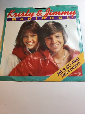 KRISTY & JIMMY McNICHOL ~He's So Fine 1978 45rpm GOOD+ F168