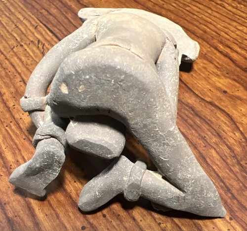 "Statuetta vintage Maya Aztechi Inca ceramica argilla 4"" - Foto 3 di 6