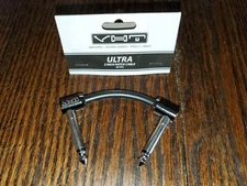 VHT ULTRA COHERENT INSTRUMENT EFECTS PEDAL PATCH CABLE 2" NEUTRIK 1/4 JACK PLUGS