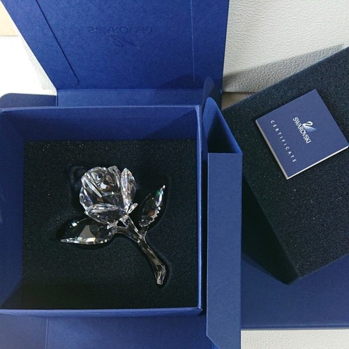 Swarovski Crystal Figurine Rose Blossom 890289 Flower Ornament 12 cm Collectible