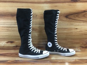 tall black converse