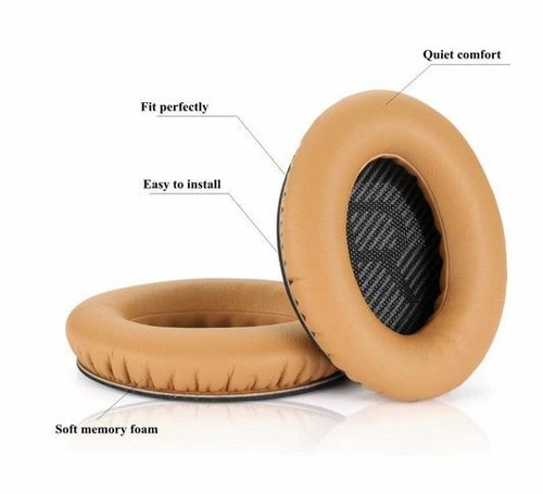 Ersatz Ohrpolster ear Pad für Bose QuietComfort QC15 Leder Farbe 1 Paar - Picture 4 of 9