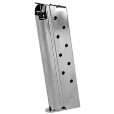 Mecgar, Magazine, 10MM, 8 Rounds, Fits 1911, Nickel Finish