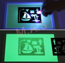 PVC Drawing Board Fluorescent Lighting Children Educational PVC LED Magic Board