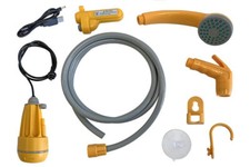 Campingdusche HABA mobile Dusche  gelb/grau  Autodusche Gartendusche