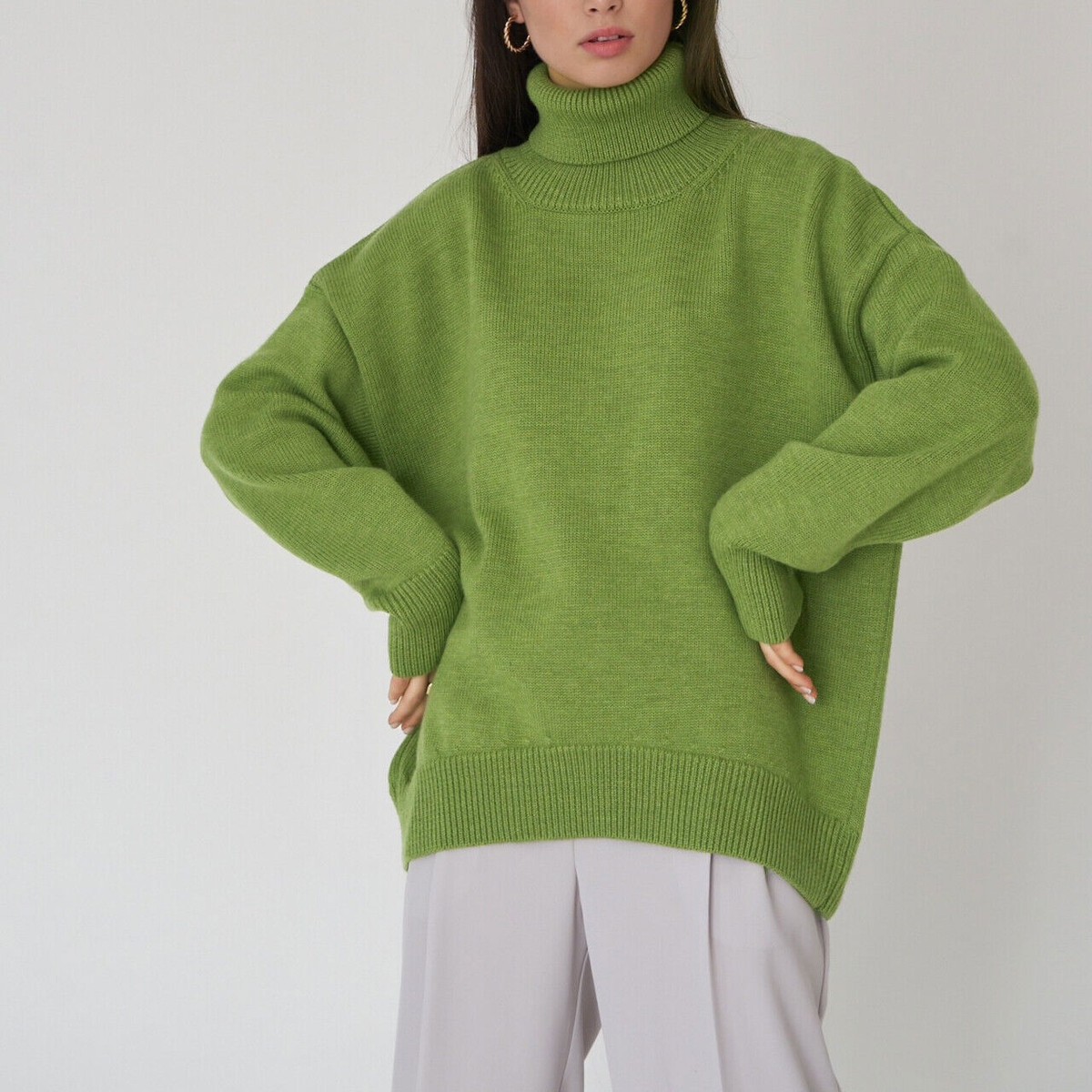 Turtleneck Thick Jumpers Womens Women Turtleneck Sweater Thick