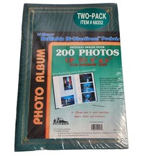 Pack of 2 Pioneer Bi-Directional 4 x 6 Photo Album Holds 200 Each Green