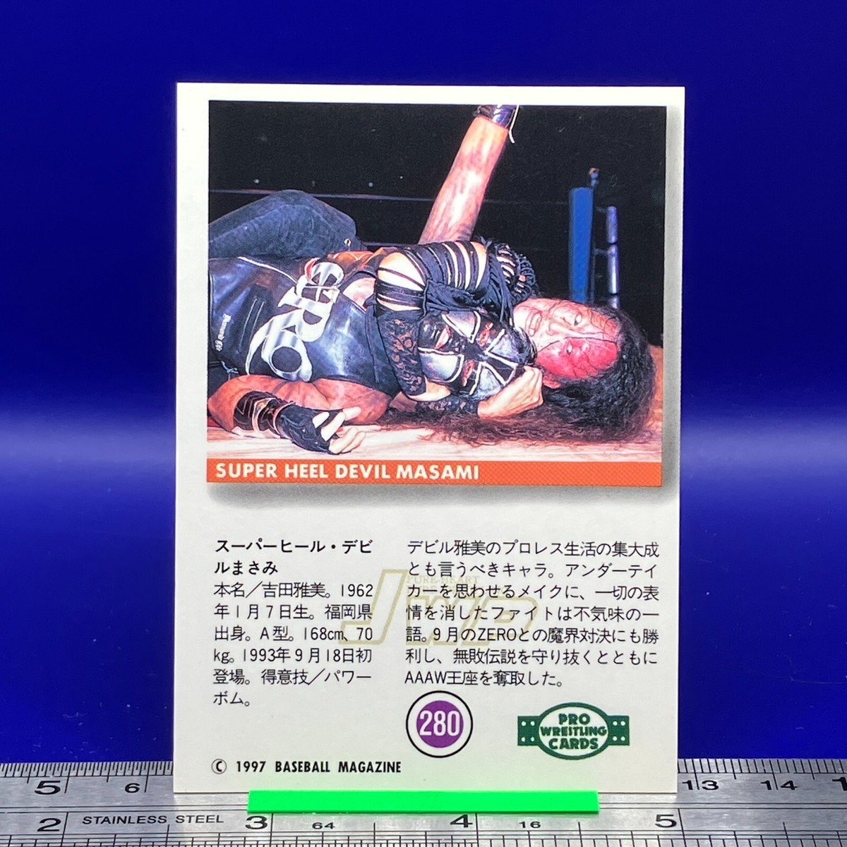 Super Heel Devil Masami BBM Women's Pro Wrestling Card TCG Vintage