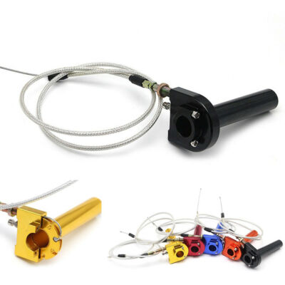 Schwarzer CNC Gasgriff Quick Twister Gaszug für 50-125cc Motorrad Scooter ATV