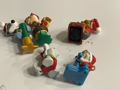 Vintage Lot kinder surprise toys Eggs figures collectibles Christmas animals B