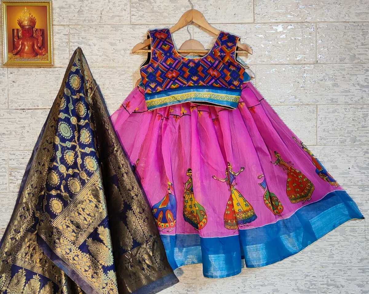 Buy Pink Ethnic Wear Sets for Girls by BOLLYLOUNGE Online | Ajio.com