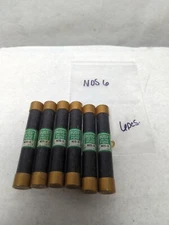 COOPER BUSSMANN,NOS6,ONE-TIME 6 AMP FUSE LOT OF 6 PRE-OWNED