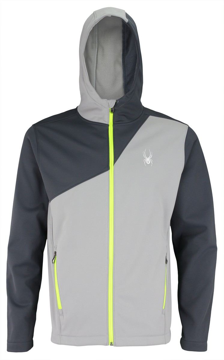 Spyder Men's Hydroweb Hooded Softshell Jacket, Color Variation | eBay