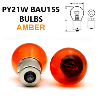 MCK Auto PY21W 3030 BAU15s 581 LED Canbus Lampen Indicatoren Amber Oranje Zeer helder en zonder