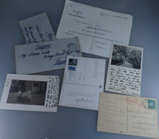 TREASURE TROVE = 7 Autographs Personalities of Art and Culture from 1912 (109324)