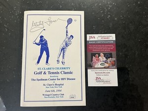 Whitey Ford New York Yankees Signed 1994 Charity Event Booklet. JSA COA.