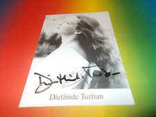 Dietlinde Turban  Film signed signiert autograph Autogramm auf Autogrammkarte