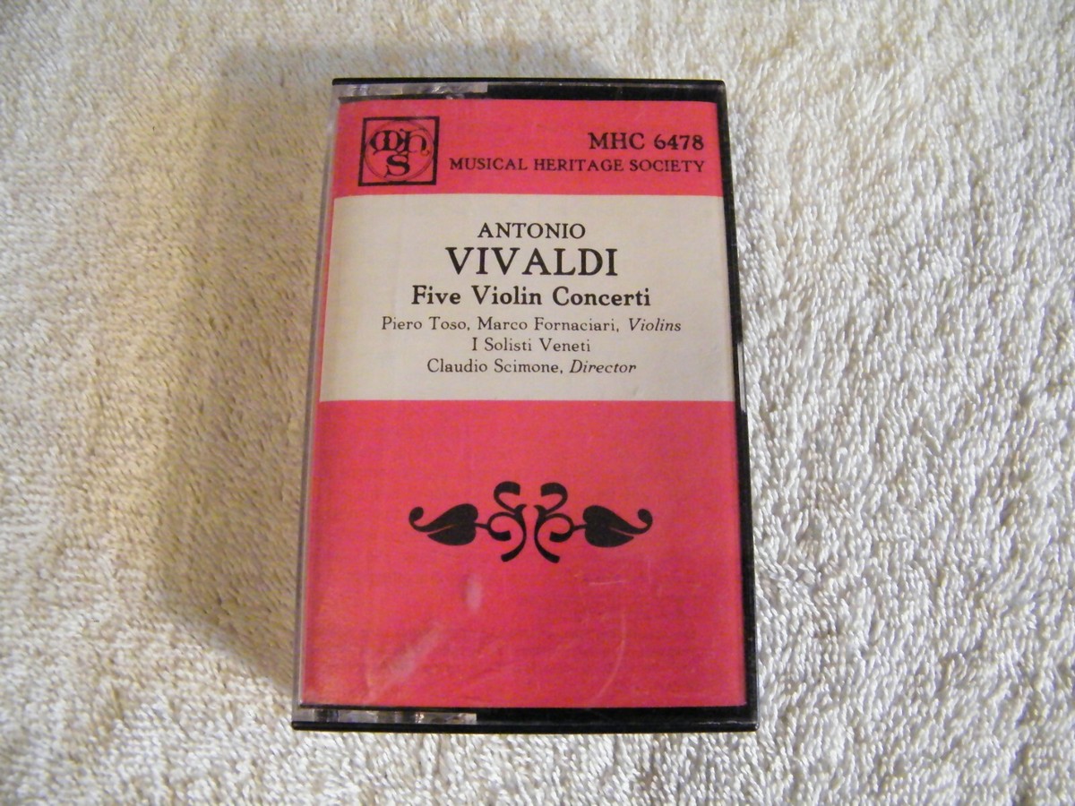 VIVALDI - Five Violin Concerti / SCIMONE - CASSETTE MHS