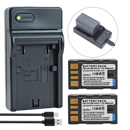 Batteria o caricabatteria per JVC Everio GZ-MG130 GZ-MG330 GZ-HM200 GZ-HM400 BN-VF815 - Foto 6 di 41