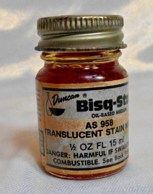 Duncan Translucent Duncan Bisq Stain Translucent Stain Media 1/2oz AS958 NEW OLD STOCK ...