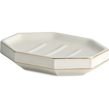Kassatex St. Honore Bathroom Porcelain Construction Soap Dish White NEW