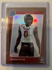 2022 Chronicles Donruss Optic Draft Picks Devin Lloyd Gold Rated Rookie #33