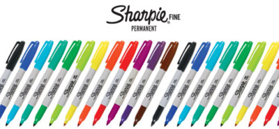 3 x Sharpie Permanent Feinmarker - verschiedene Farben