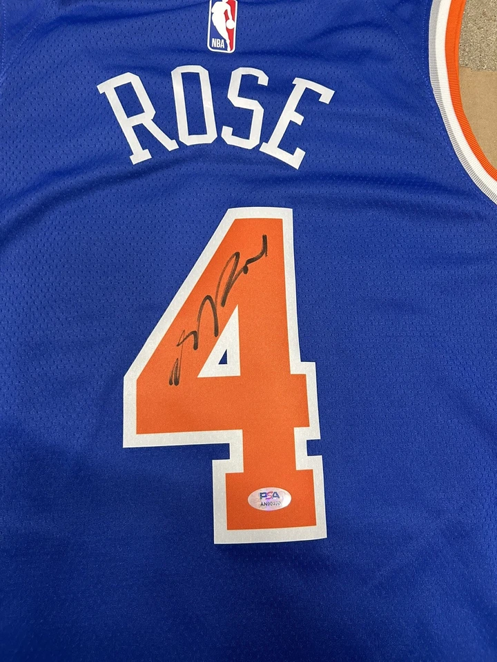 Derrick Rose New York Knicks Basketball Signed Autographed Jersey “PSA COA” - Image 2 of 4