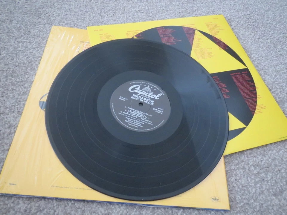MEGADETH -RUST IN PEACE- AWESOME MEGA RARE USA REISSUE LP VINYL METALLICA NEW - Image 2 of 4