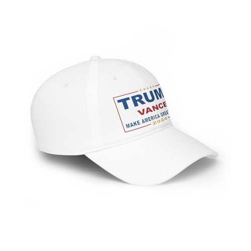 Trump Vance Make America Great Again 2024 Low Profile Baseball Cap - Picture 7 of 24