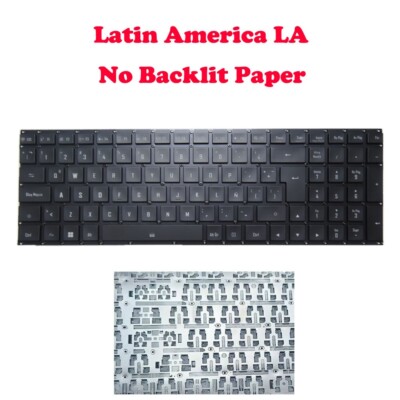 No Backlit Paper Keyboard For Gigabyte For AORUS 17X AXF AZF 2023 Latin America