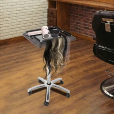 Rolling Salon Tray, Trolley Storage Cart, Hair Extension Tool for Hairstylist