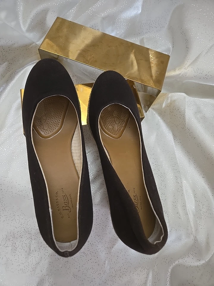 Zapatos de cuña para mujer BASS marrón talla 8 estilo BASS KESTER EXCELENTE ESTADO Foto 3 de 4