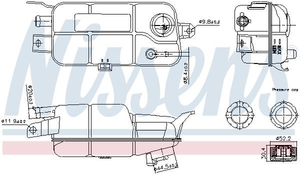 Nissens AusgleichsbehäLter, KüHlmittel 996359 FüR Alfa Romeo-image