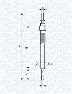 MAGNETI MARELLI 062900076304 Glow Plug for OPEL,VAUXHALL